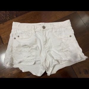 Harper white ripped shorts